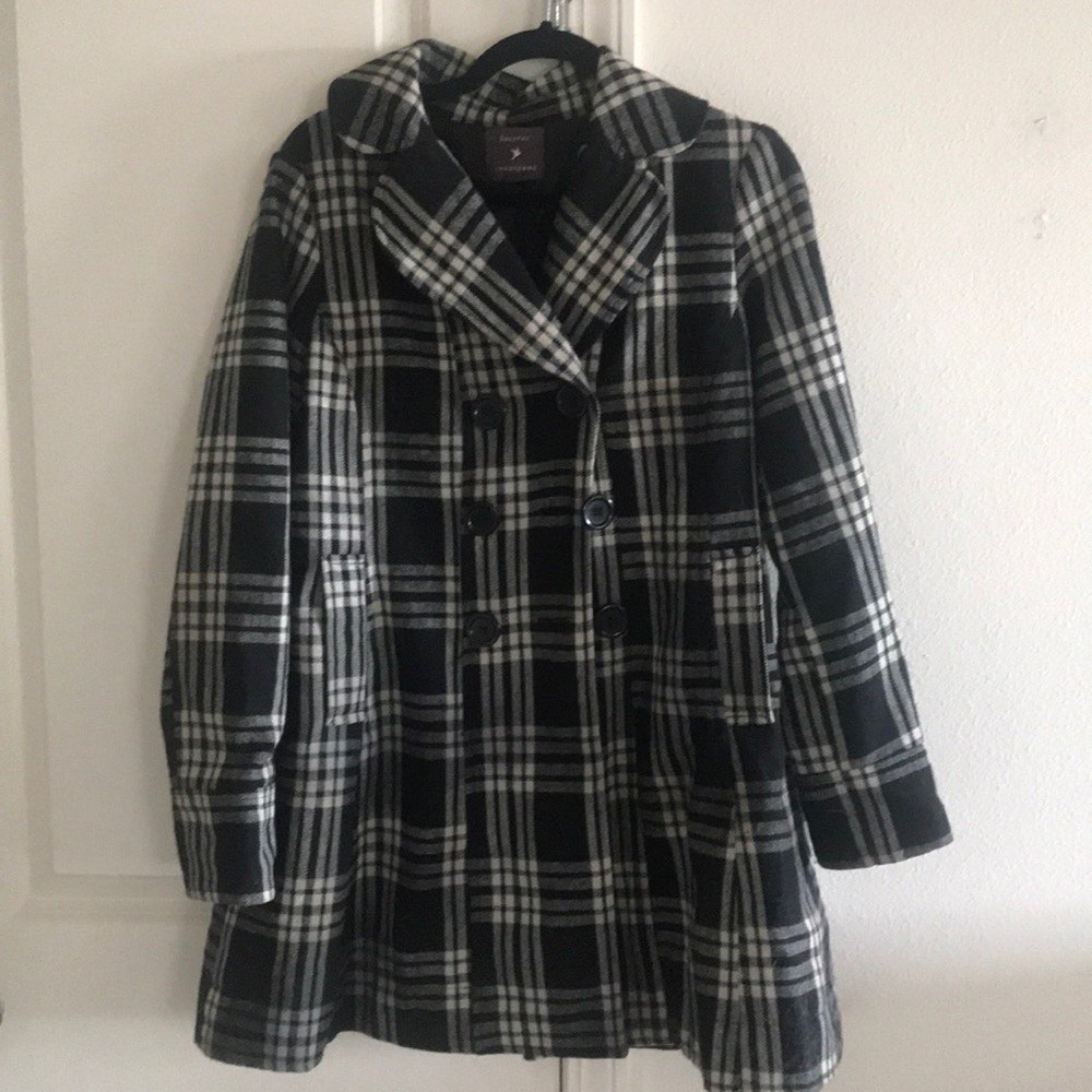 Forever 21 plaid jacket coat